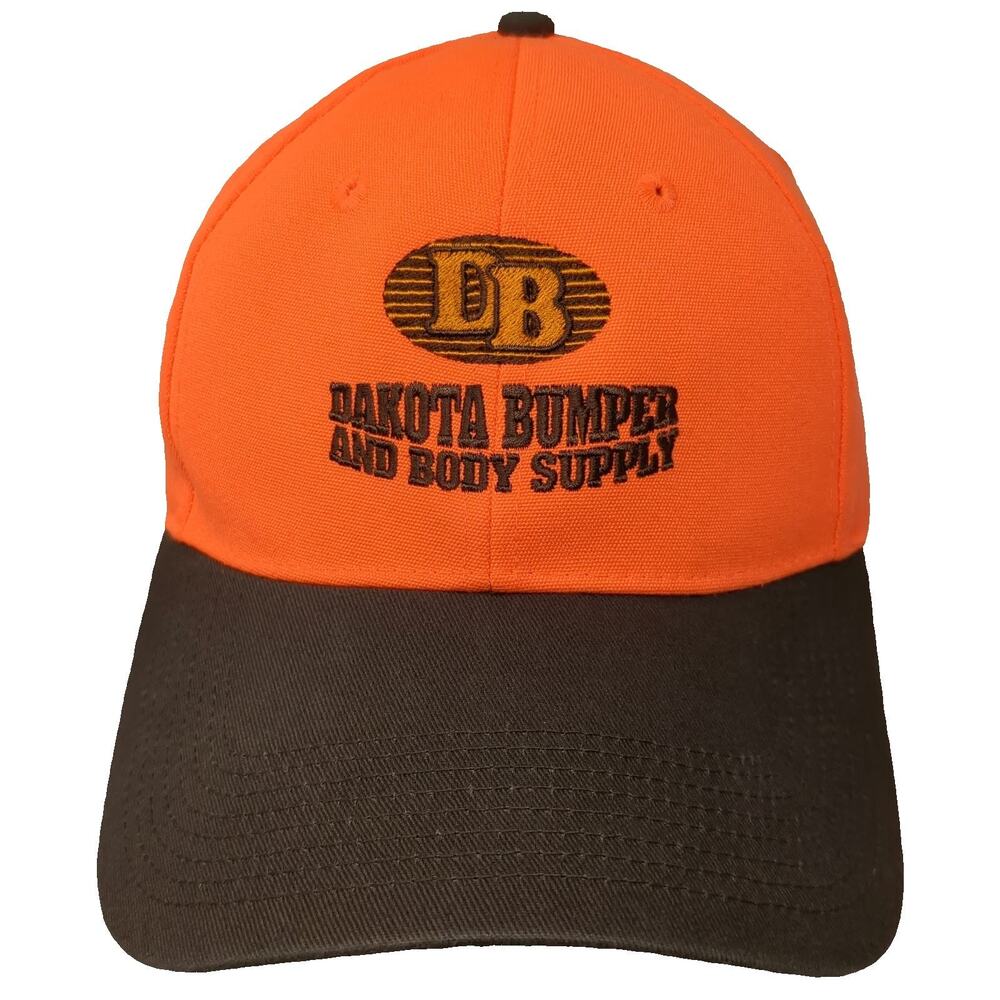 Cap America Baseball Cap Orange One Size Dakota Bumper Body Supply Brown Hat